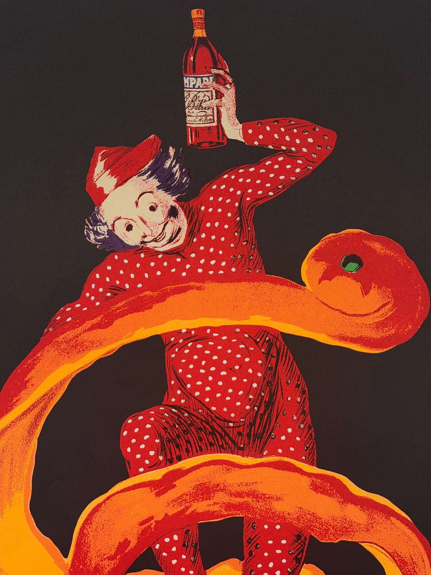 Manifesto decorativo pubblicitario - Campari l'aperitivo - Spiritello
