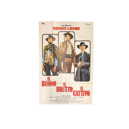 Manifesto originale di cinema - Il buono, il brutto, il cattivo - Sergio Leone - Clint Eastwood