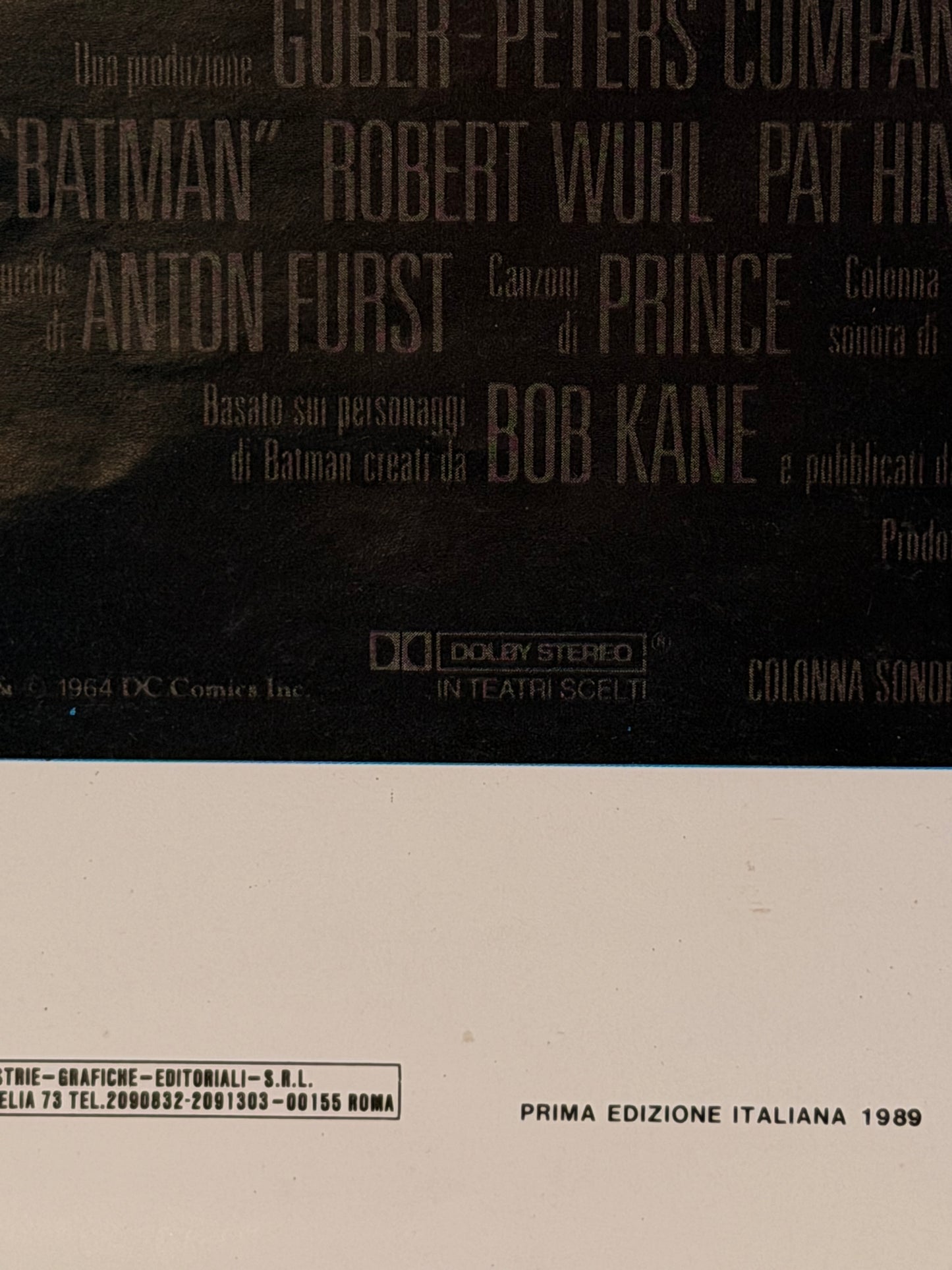 Locandina di cinema - Batman Jack Nicholson