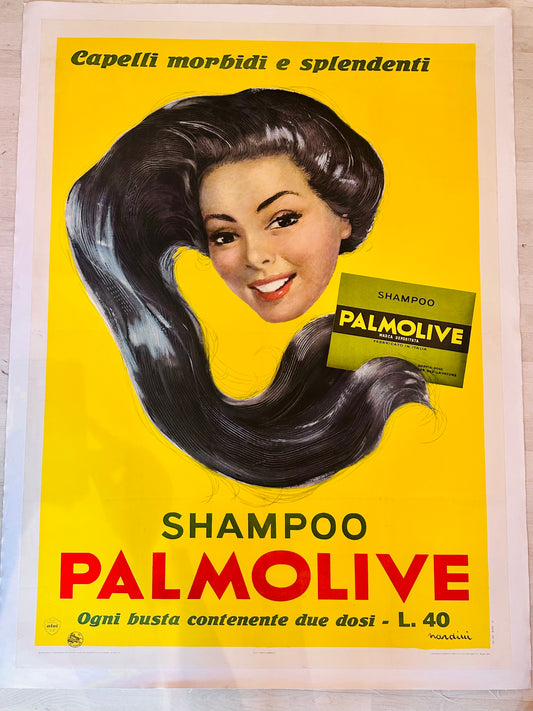 Manifesto pubblicitario originale - Shampoo Palmolive