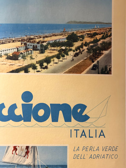 Manifesto pubblicitario originale - Riccione ENIT