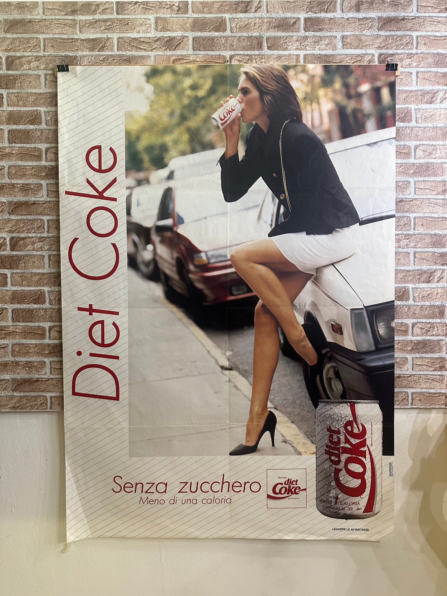 Manifesto originale pubblicitario - Diet coke