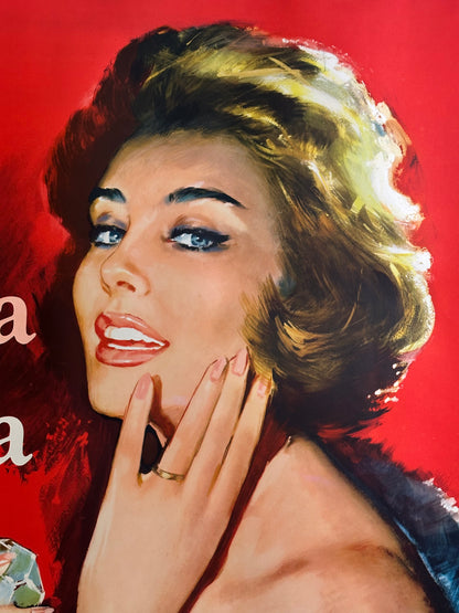 Manifesto pubblicitario originale - Una donna profumata è una Donna - Studio Cei