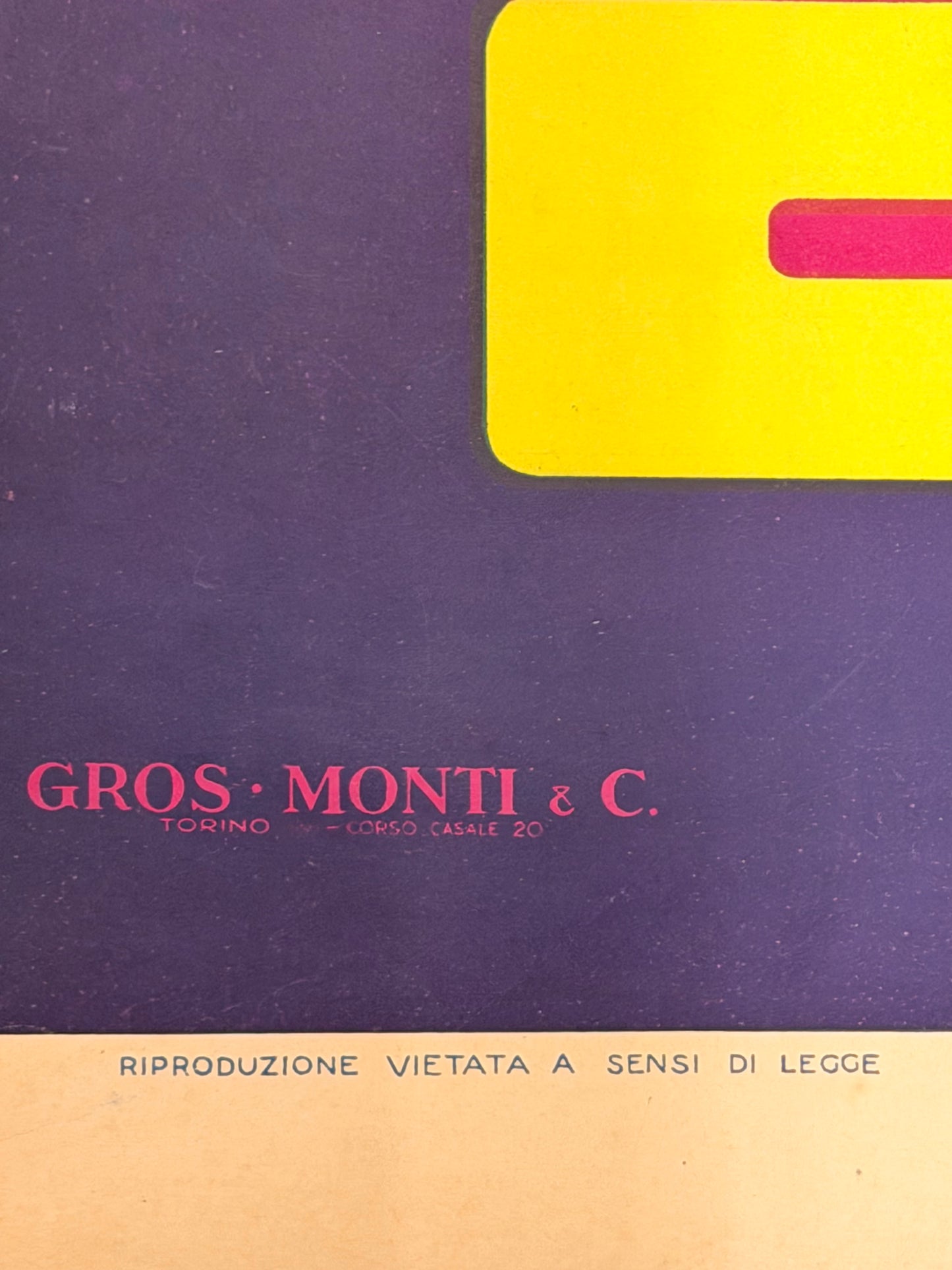 Manifesto pubblicitario originale - Cicli Maino - Alessandria