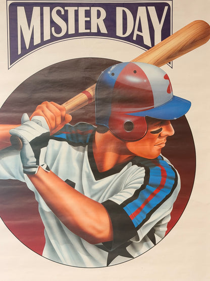 Manifesto pubblicitario originale - Mister Day Parmalat - Parma (baseball)