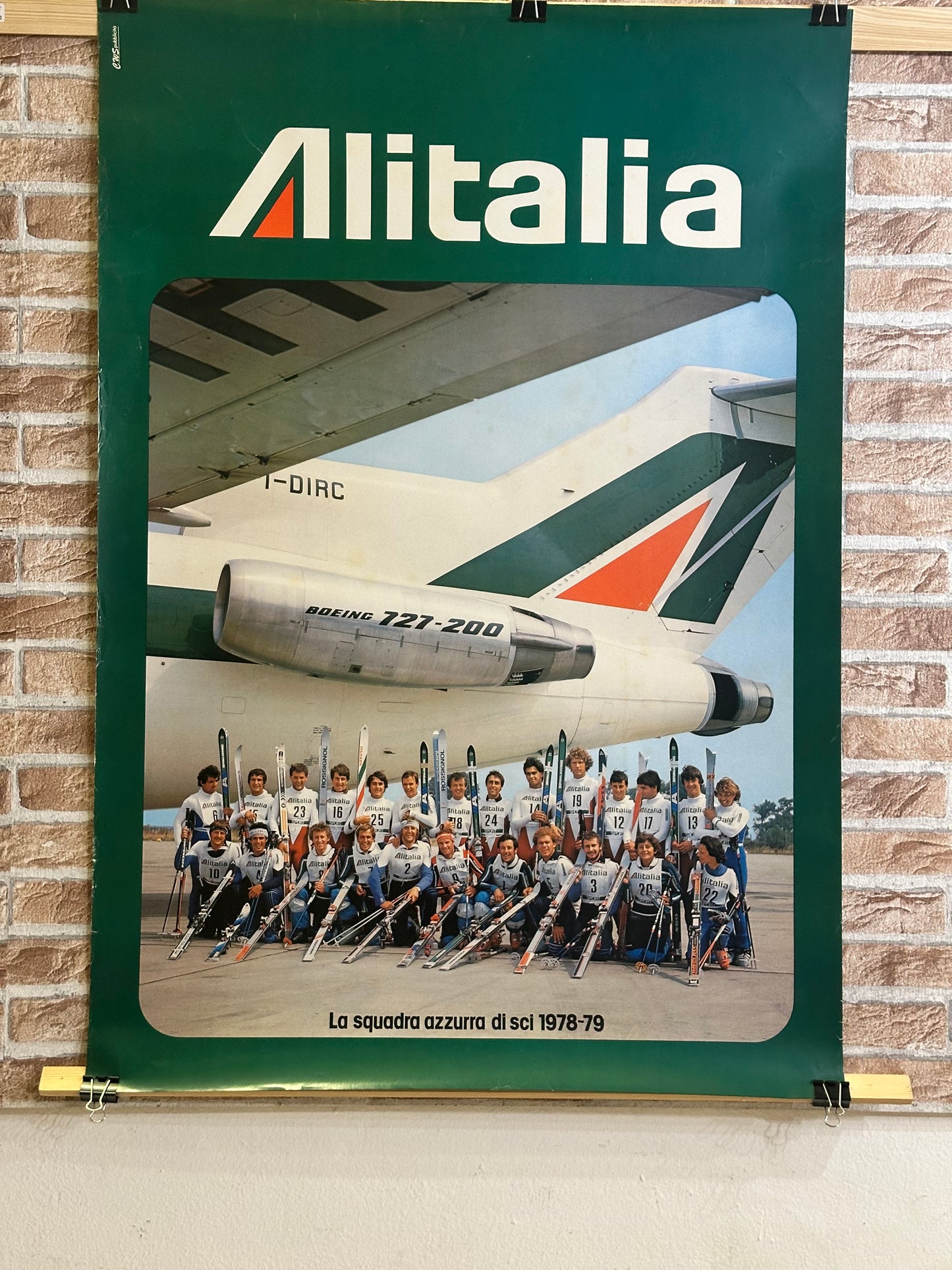 Manifesto pubblicitario originale - Alitalia