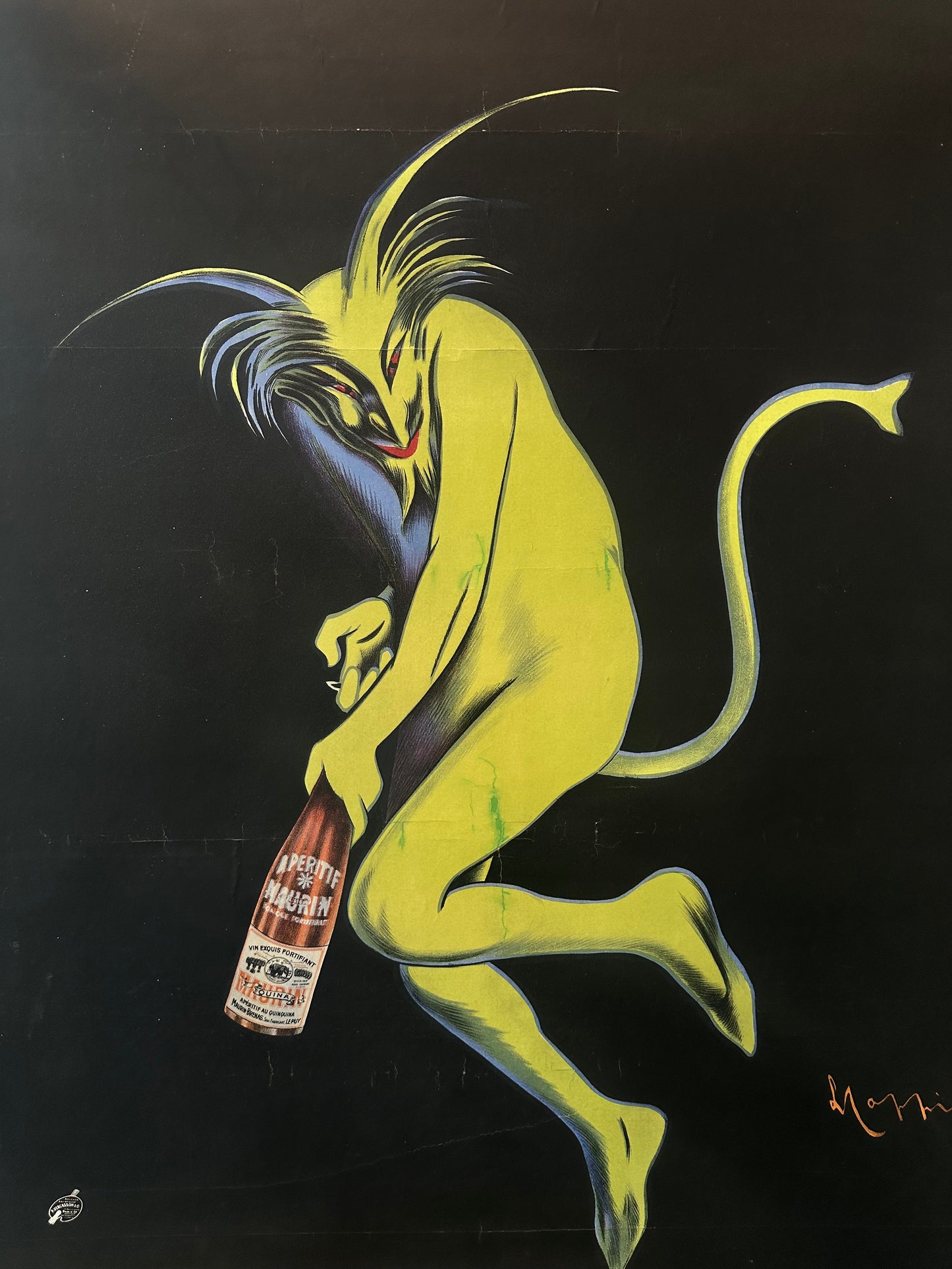 Manifesto pubblicitario originale - Maurin Quina