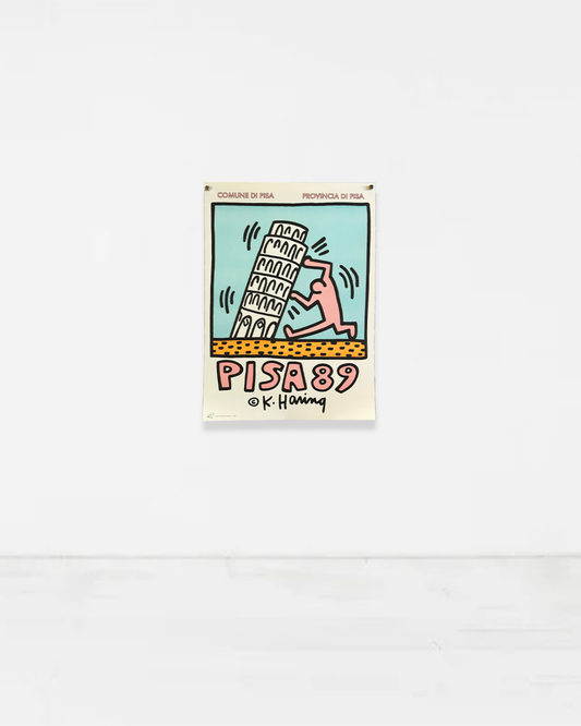 Manifesto pubblicitario decorativo - Pisa 89 - Keith Haring (after)