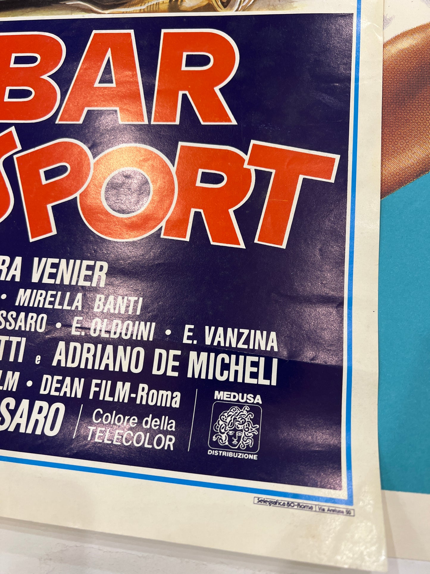 Locandina originale di cinema - Al bar dello sport