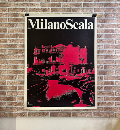Manifesto pubblicitario originale - Milano Scala