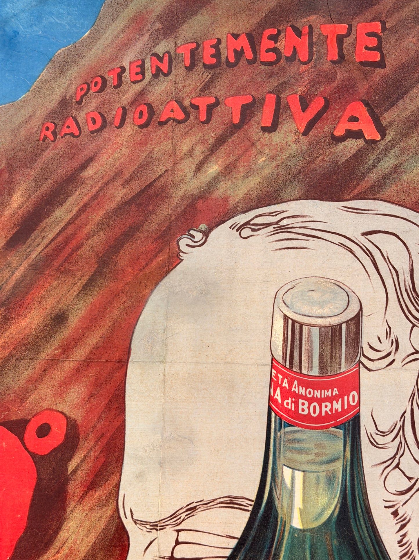 Manifesto pubblicitario originale - Acqua Pliniana