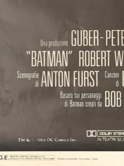Manifesto di cinema - Batman - Tim Burton - Jack Nicholson