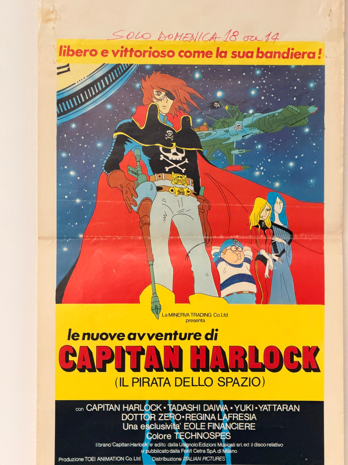 Locandina di cinema - Capitan Harlock