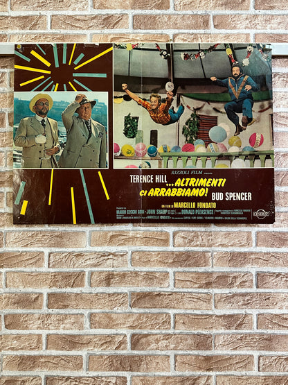 Fotobusta originale di cinema - altrimenti ci arrabbiamo! - Bud Spencer
