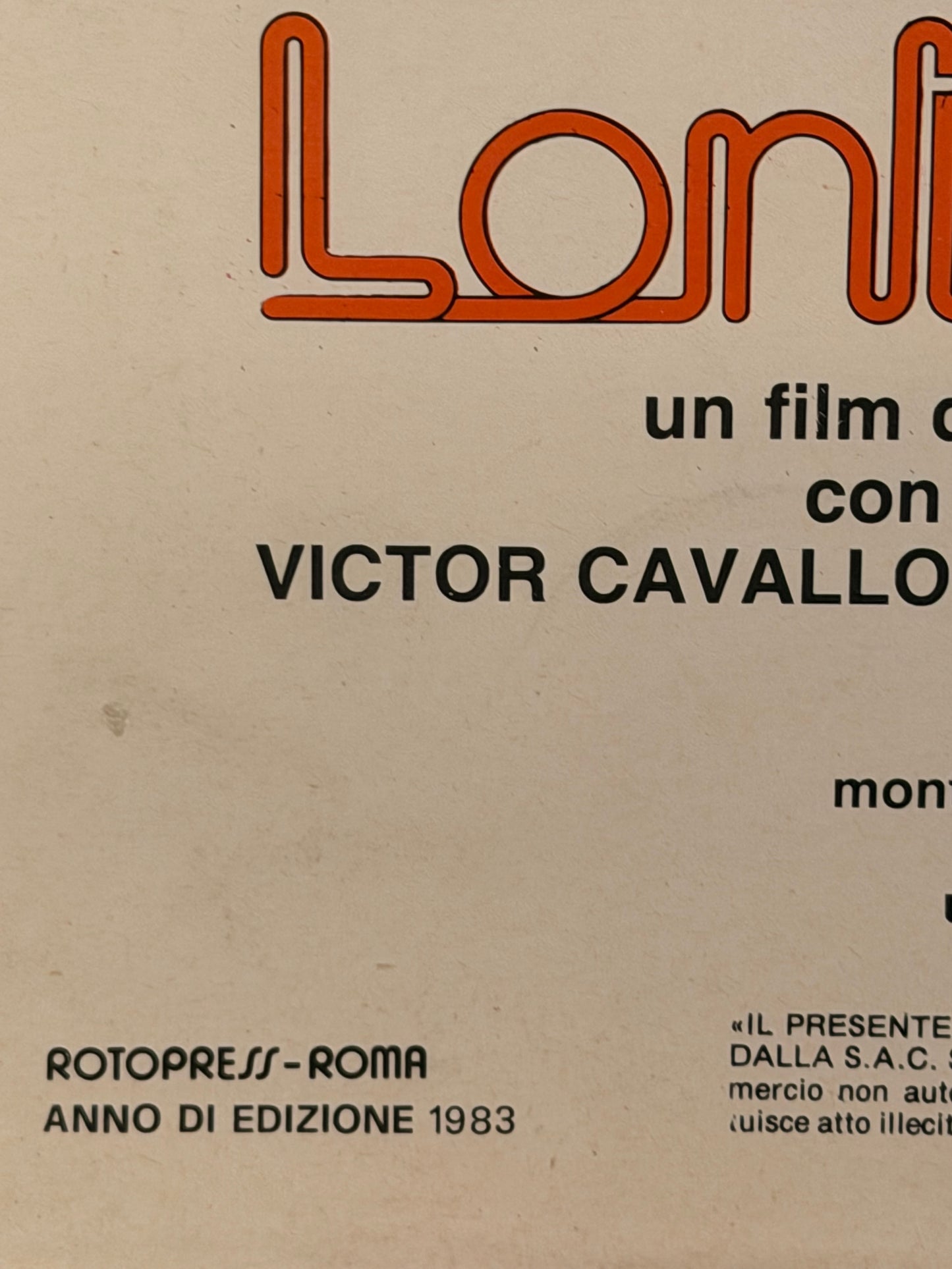 Locandina di cinema - Lontano da dove