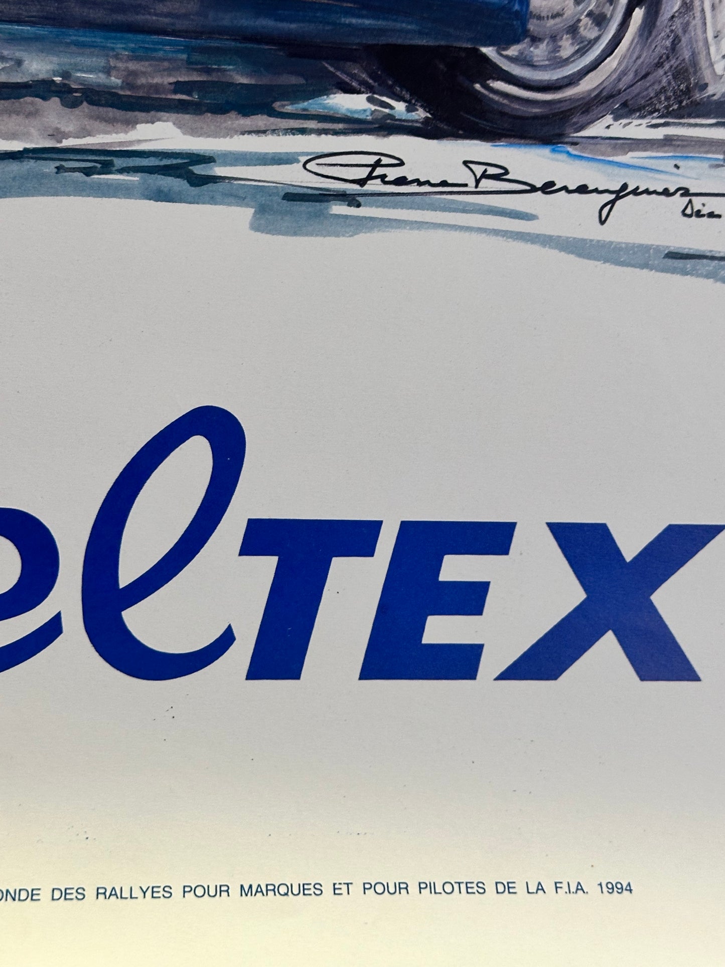 Manifesto pubblicitario originale - Rallye Monte Carlo