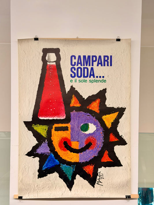 Manifesto originale pubblicitario - Campari Soda