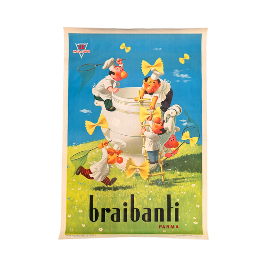Manifesto pubblicitario originale - Braibanti Parma