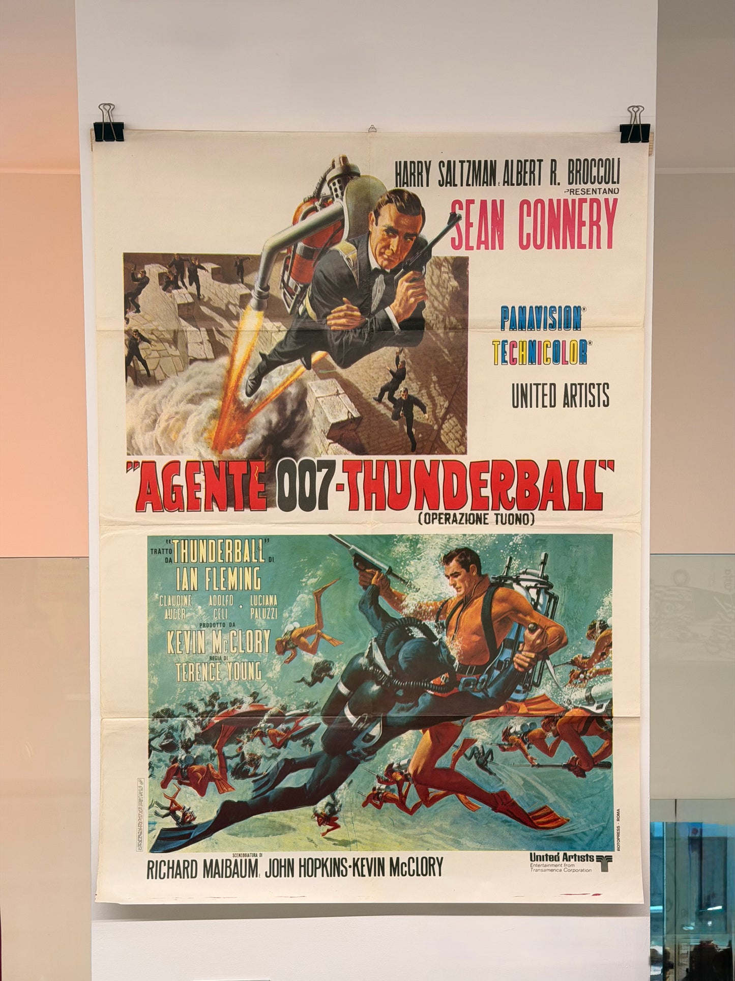 Manifesto di cinema - 007 Thunderball - Sean Connery