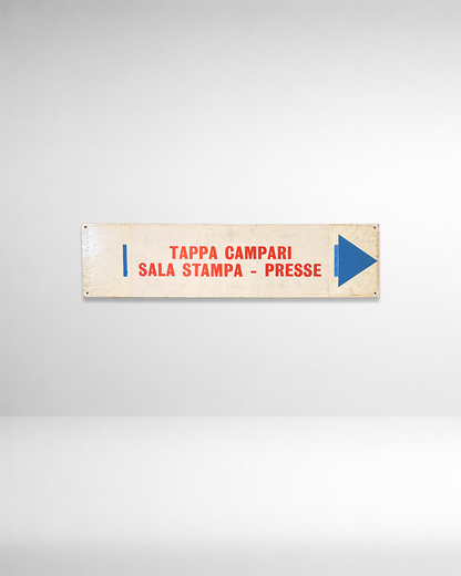 Segnaletica stradale pubblicitaria Campari Giro della Svizzera