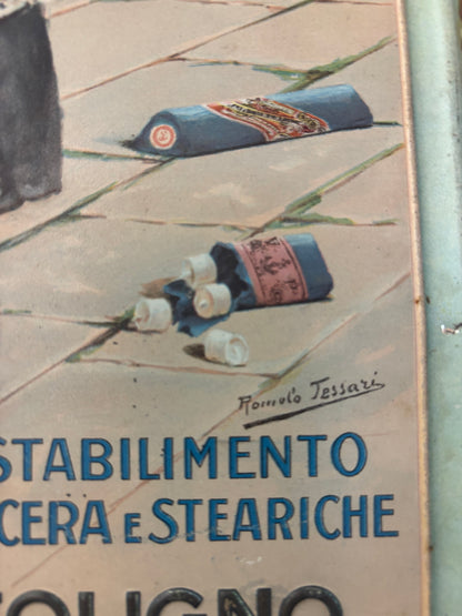 Insegna Litografata Candele e Cera Pietro Vitali