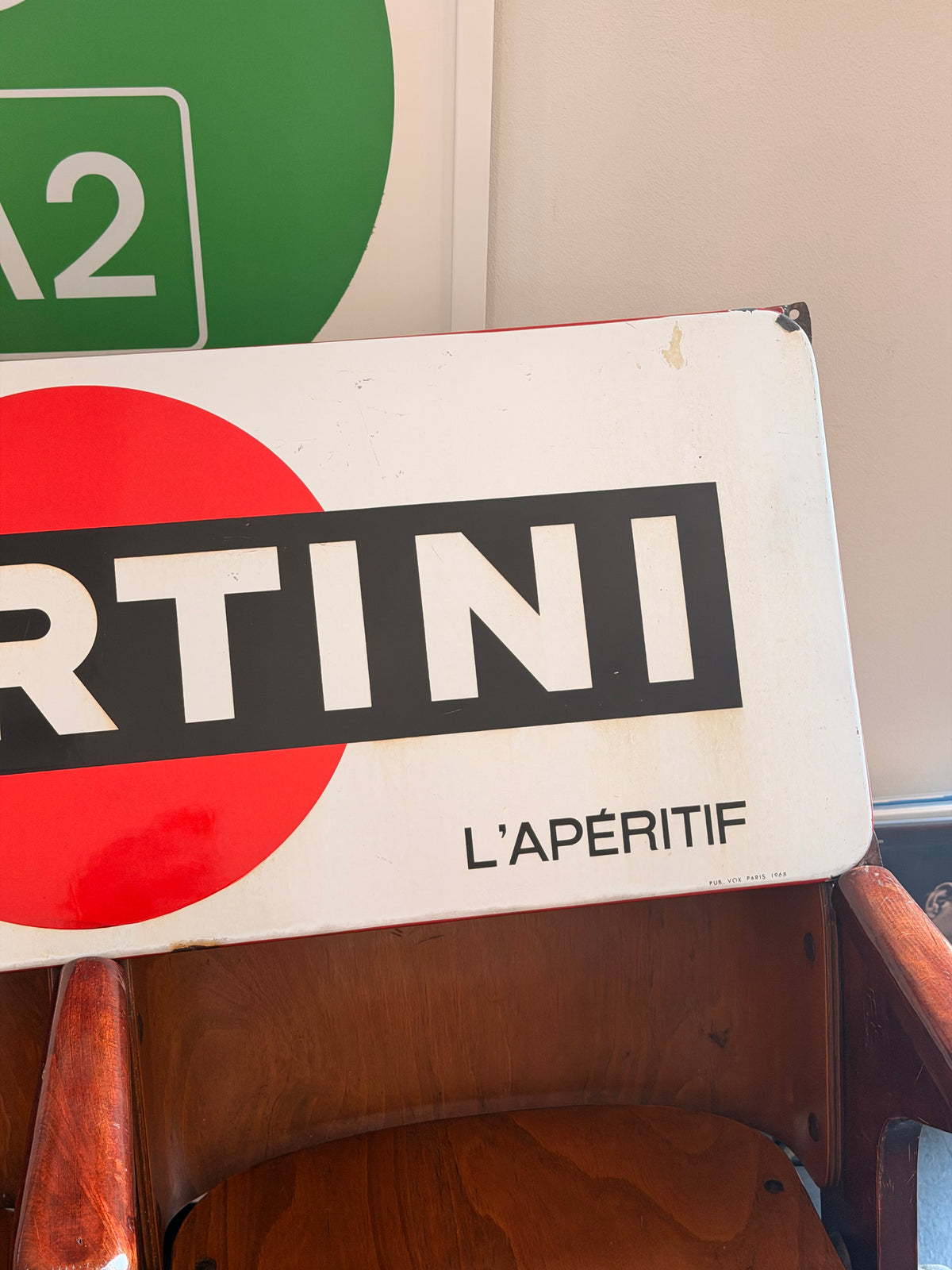 Insegna smaltata originale - Martini L'aperitif