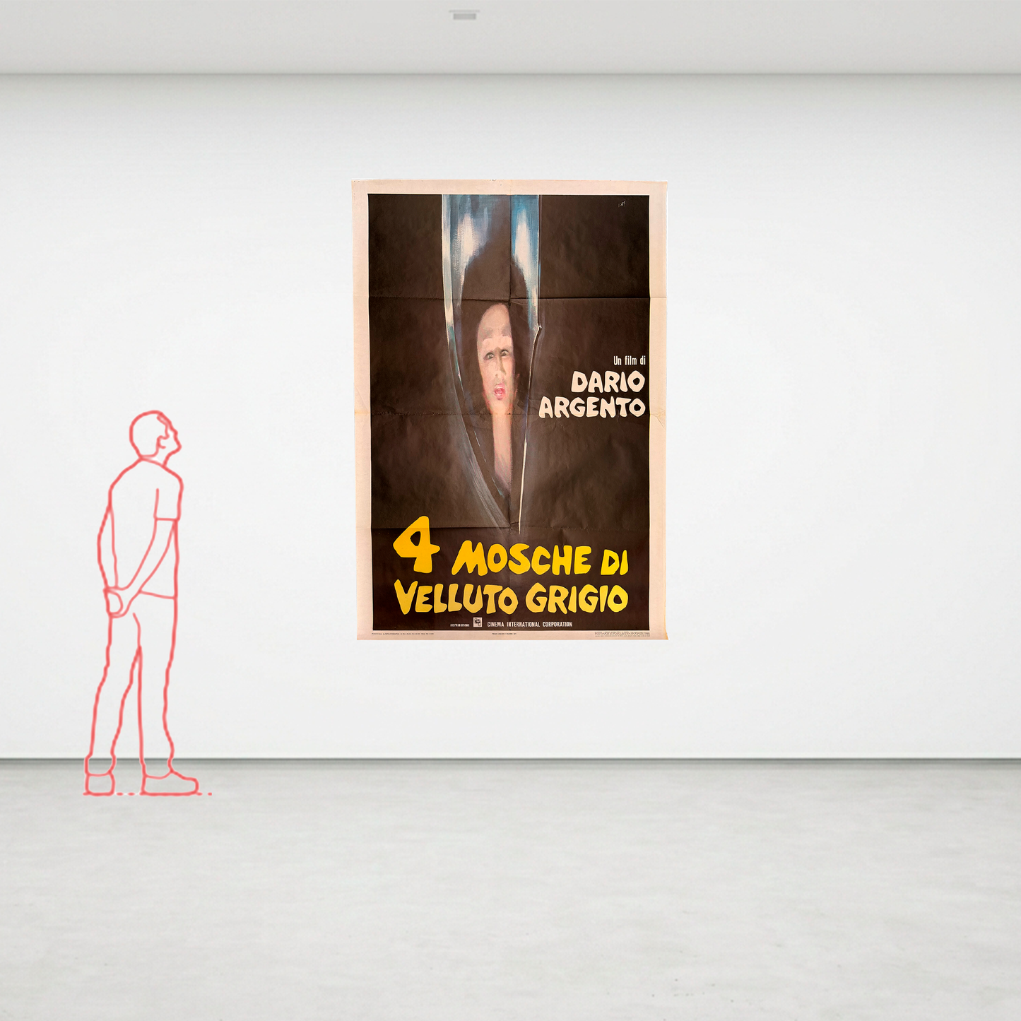 Manifesto di cinema - 4 Mosche di velluto Grigio - Dario Argento