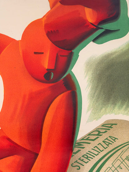 Manifesto originale pubblicitario - Burro Zatti