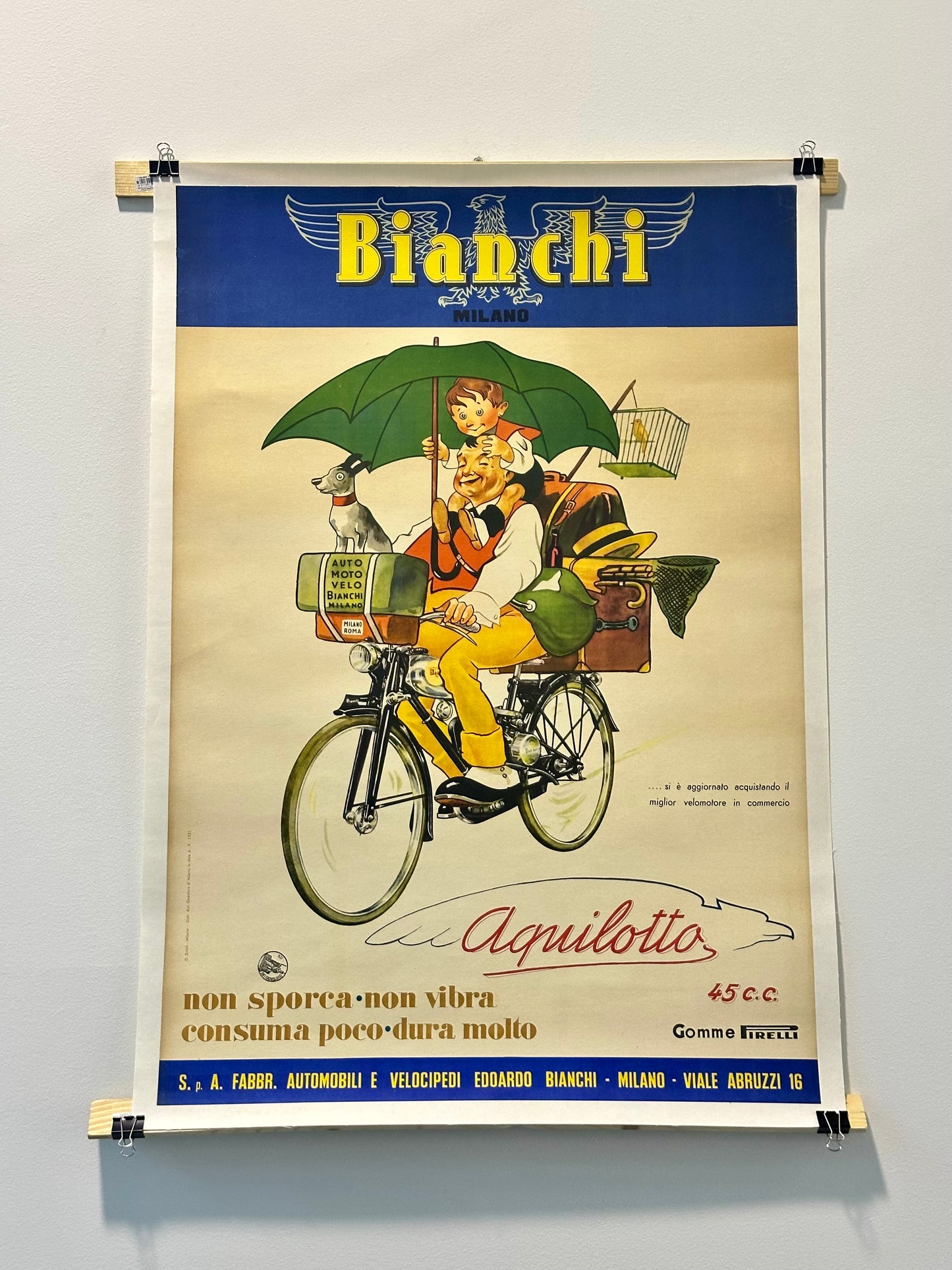 Manifesto pubblicitario originale -  Bianchi