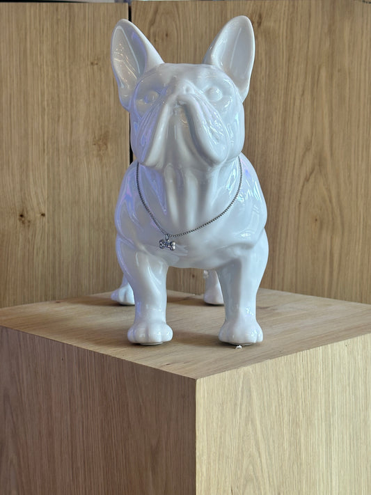 Statua decorativa - Bulldog bianco