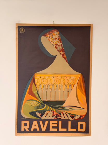 Manifesto pubblicitario originale - Ravello ENIT
