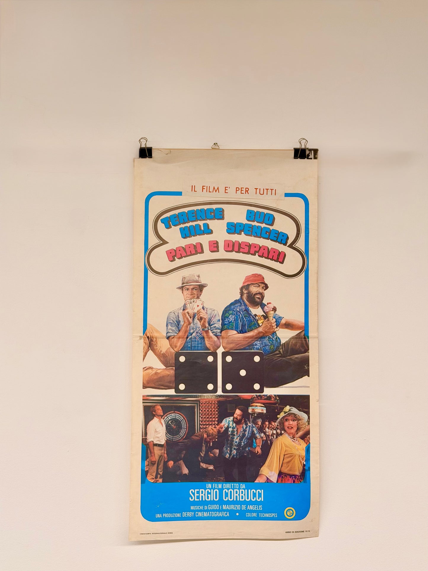 Locandina di cinema - Pari e Dispari - Terence Hill - Bud Spencer