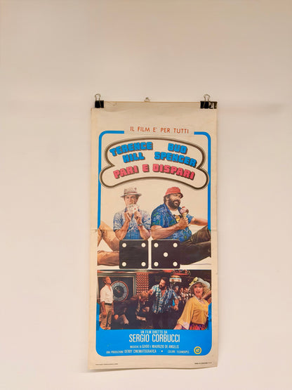 Locandina di cinema - Pari e Dispari - Terence Hill - Bud Spencer