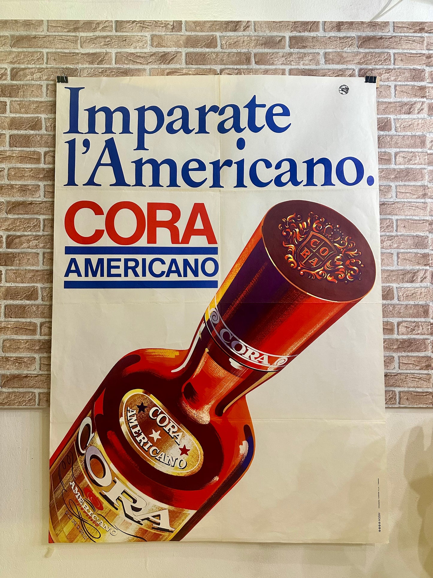 Manifesto originale pubblicitario - Vermouth Cora