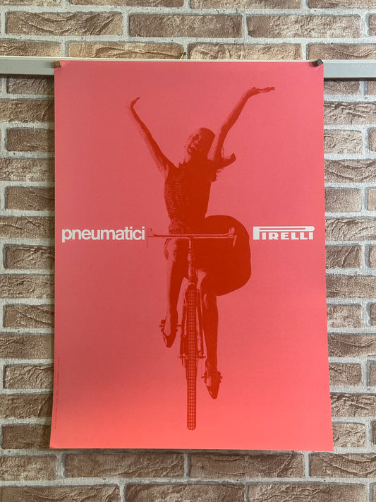 Manifesto pubblicitario originale - Pneumatici Pirelli