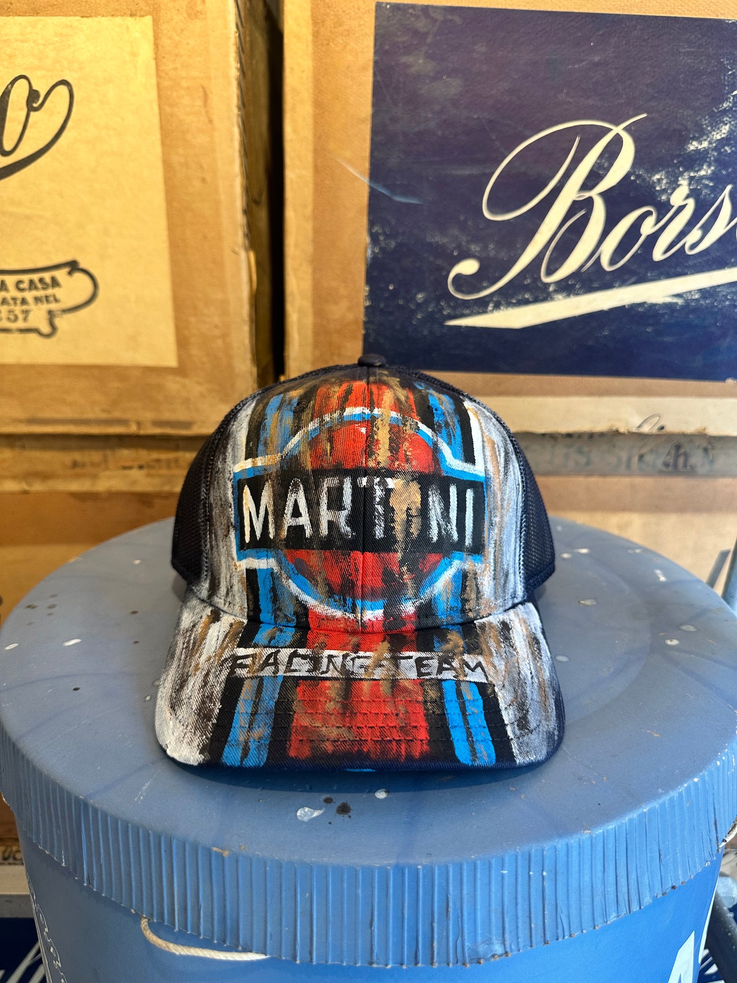 Cappellino disegnato a mano - Martini