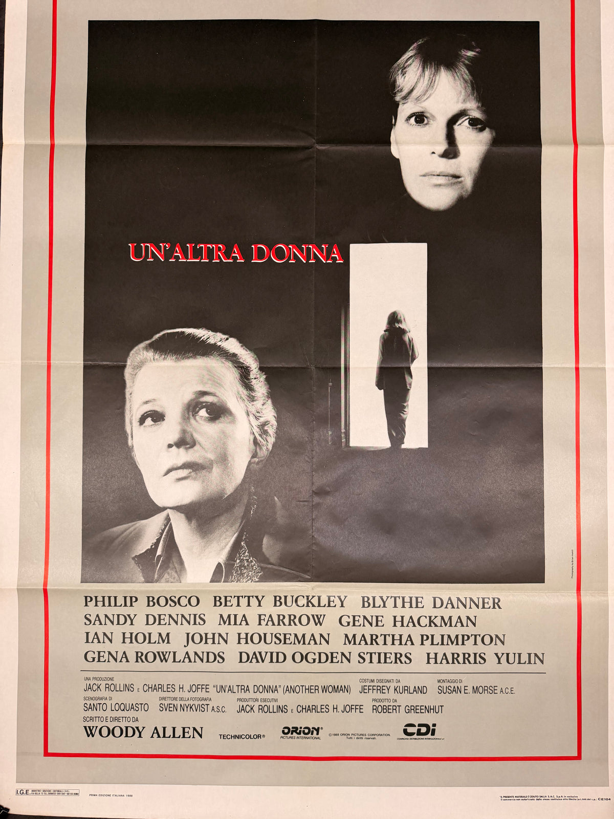Manifesto di cinema - Un'altra donna - Woody Allen