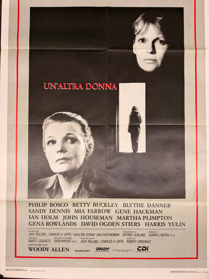 Manifesto di cinema - Un'altra donna - Woody Allen