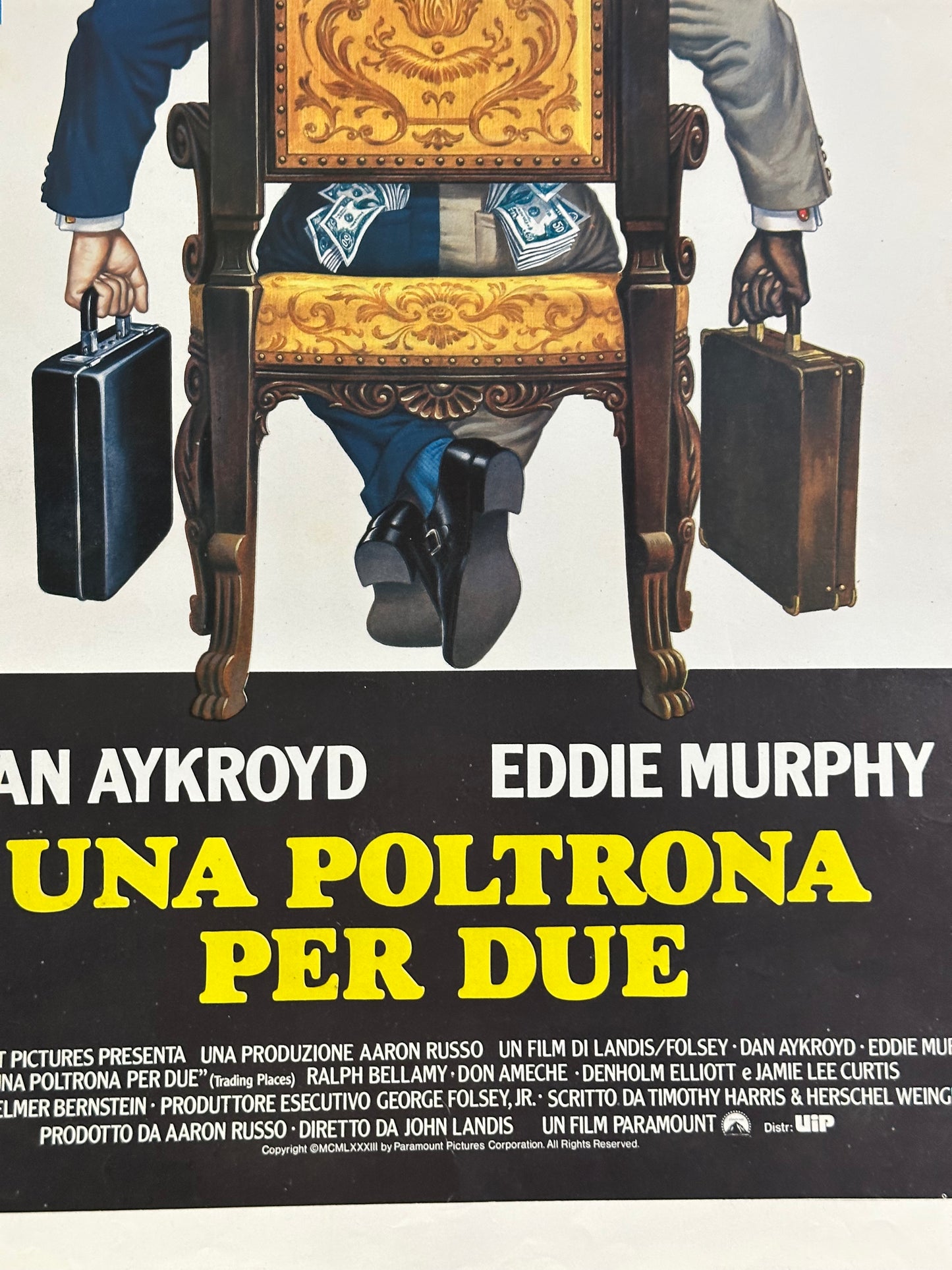 Locandina di cinema - Una poltrona per due