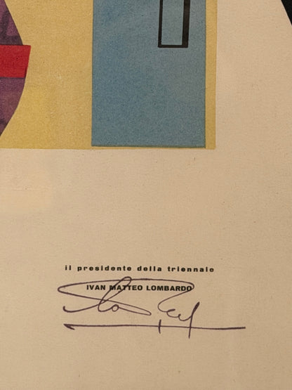 Manifesto pubblicitario originale - Triennale di Milano