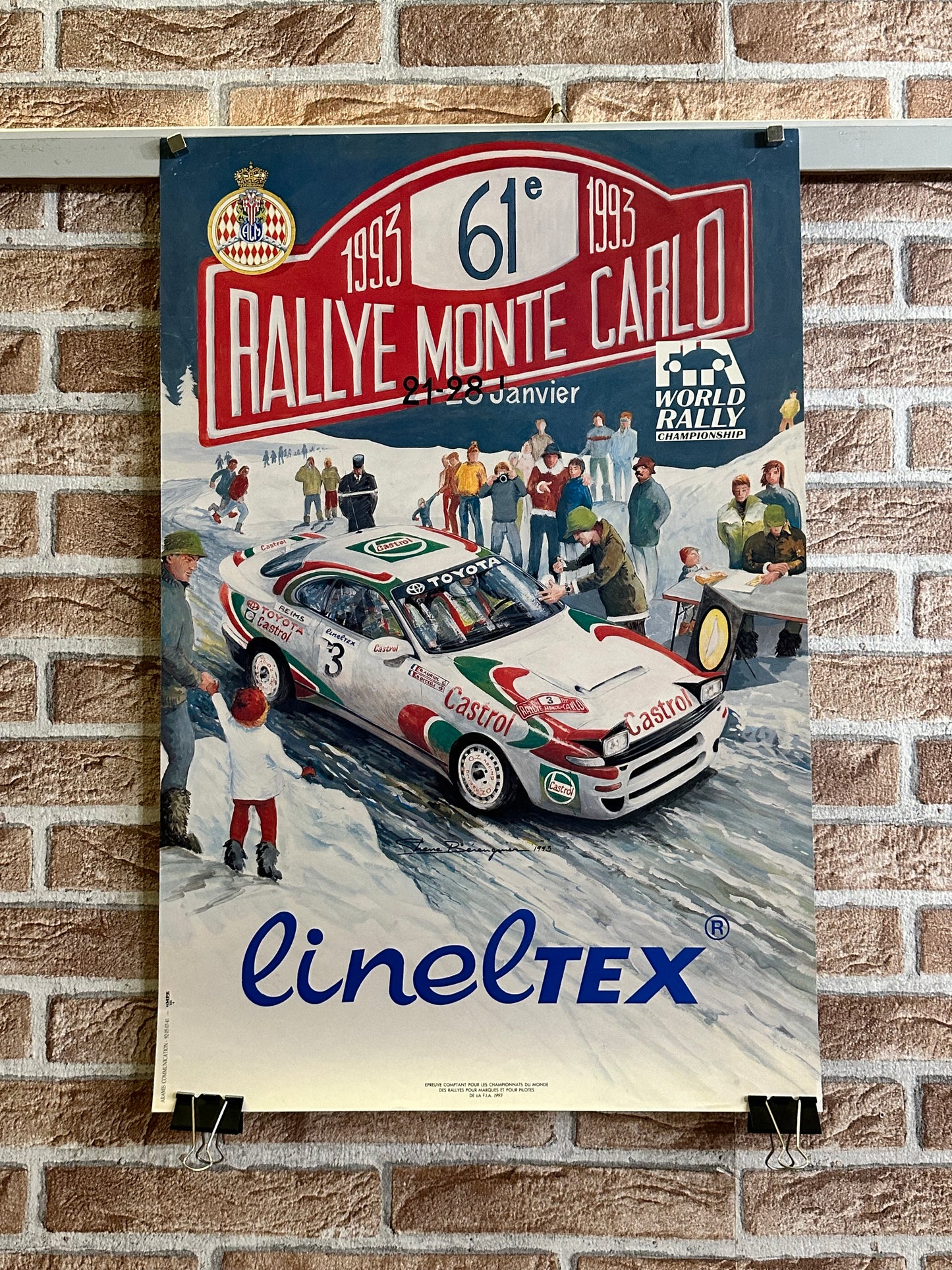 Manifesto pubblicitario originale - Rallye Monte Carlo