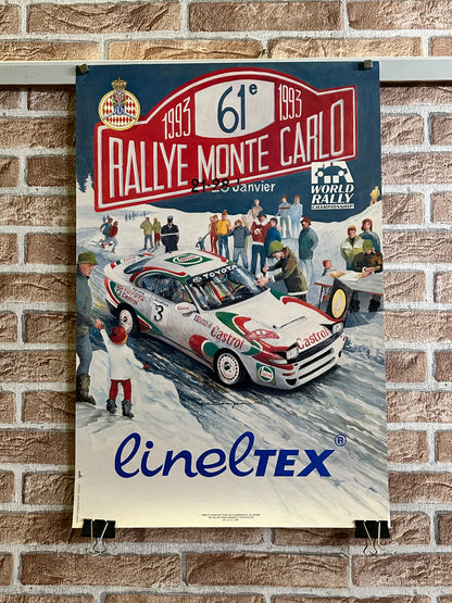 Manifesto pubblicitario originale - Rallye Monte Carlo