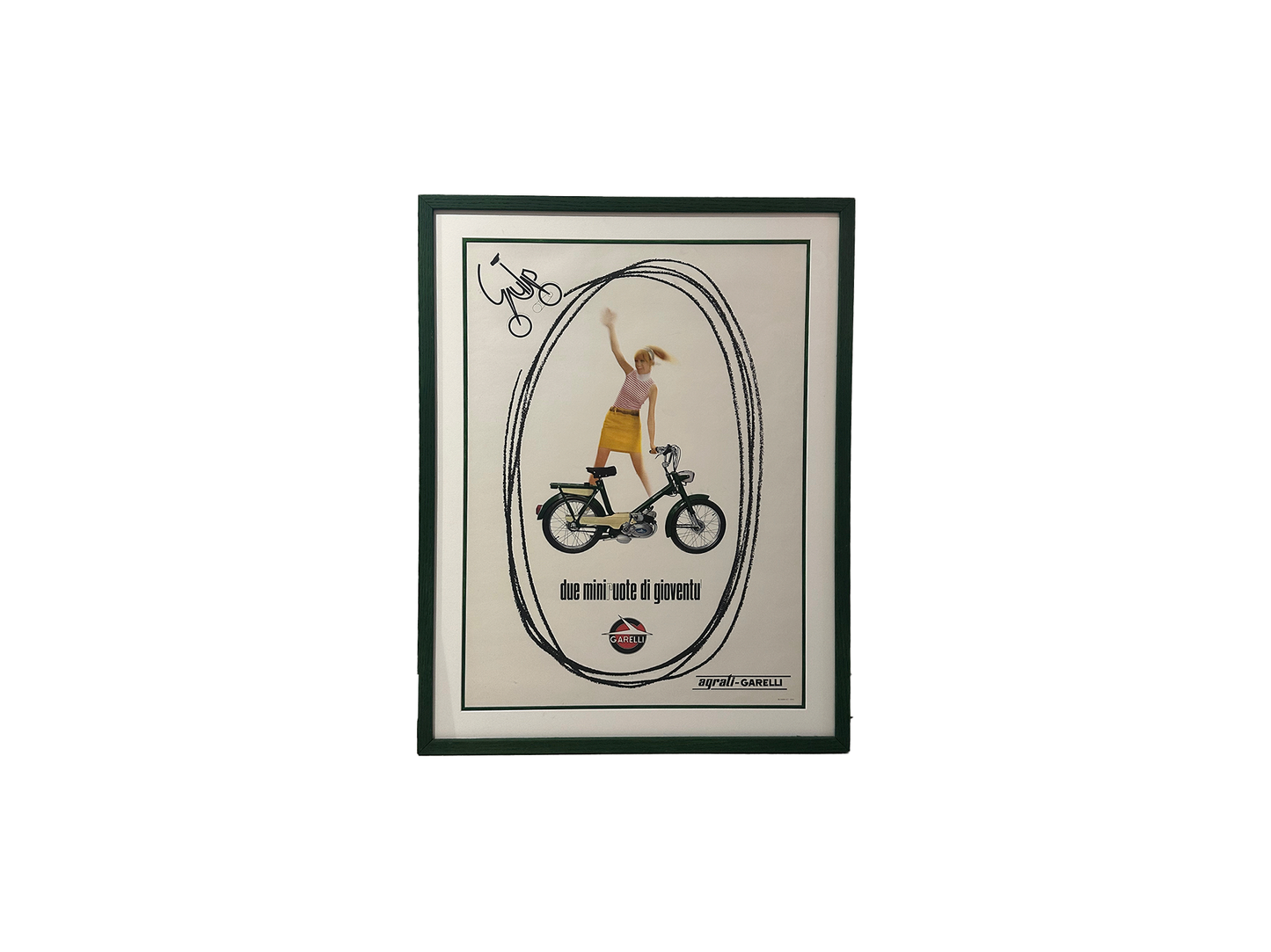 Manifesto pubblicitario originale - Biciclette Garelli