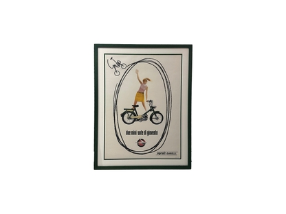 Manifesto pubblicitario originale - Biciclette Garelli