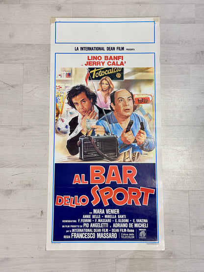 Locandina di cinema - Al bar dello sport