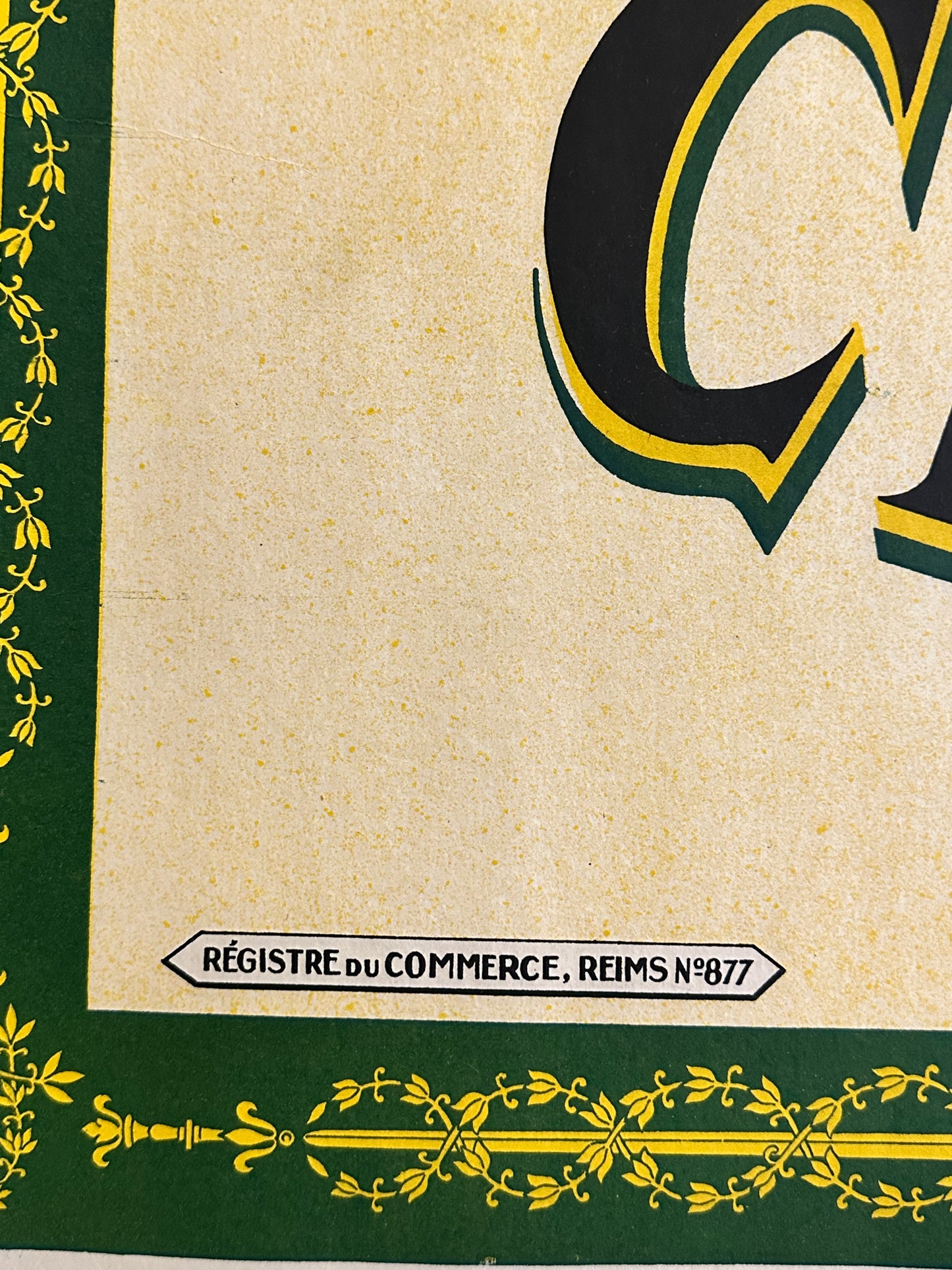 Manifesto pubblicitario originale - Montebello Champagne France