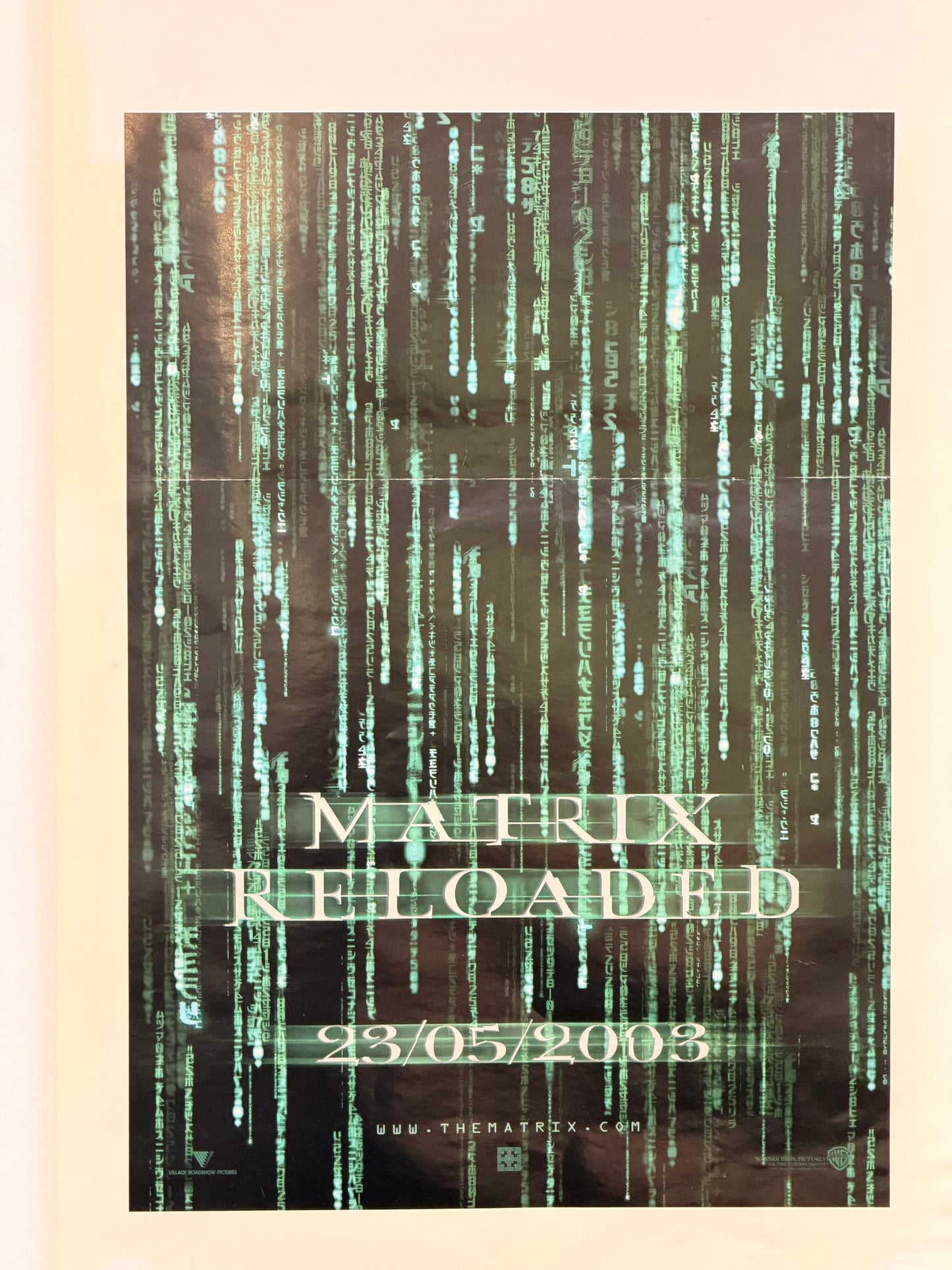 Locandina di cinema - Matrix Reloaded