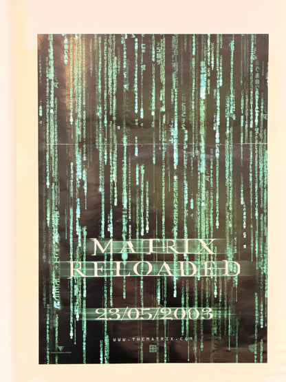 Locandina di cinema - Matrix Reloaded