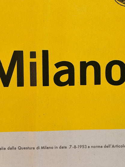 Manifesto pubblicitario originale - Detersivo Niverosa Biancoblu