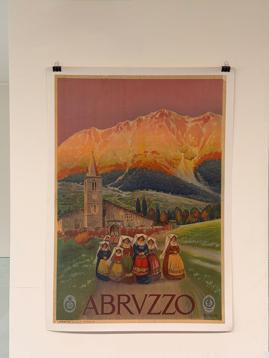 Manifesto pubblicitario originale - Abruzzo ENIT